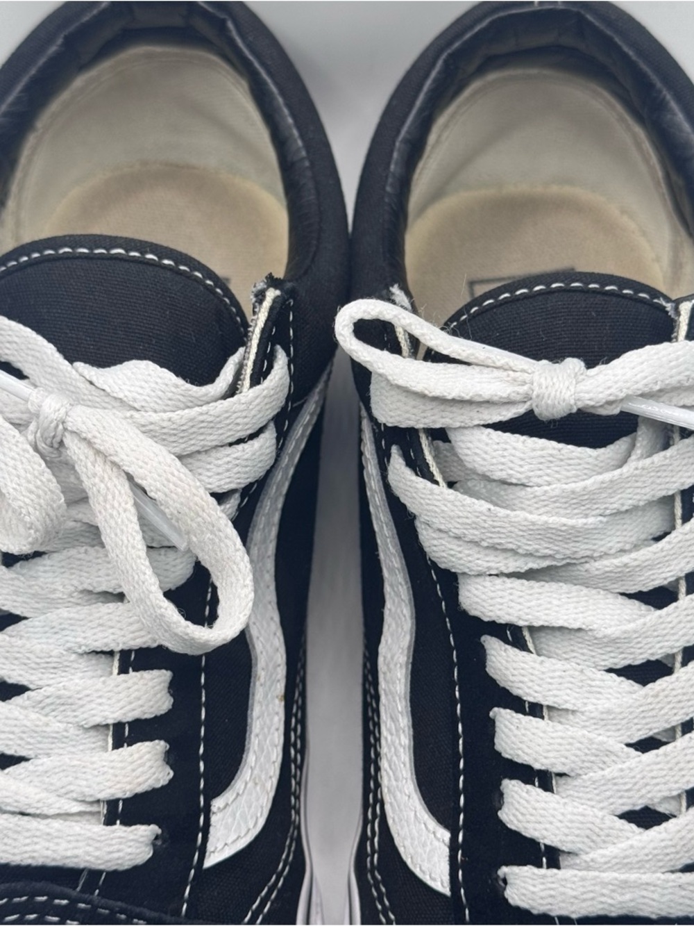 VANS Off The Wall Old Skool Black/White Casual Shoes Sneakers Unisex Sz M9.5 W11 - Picture 5 of 12